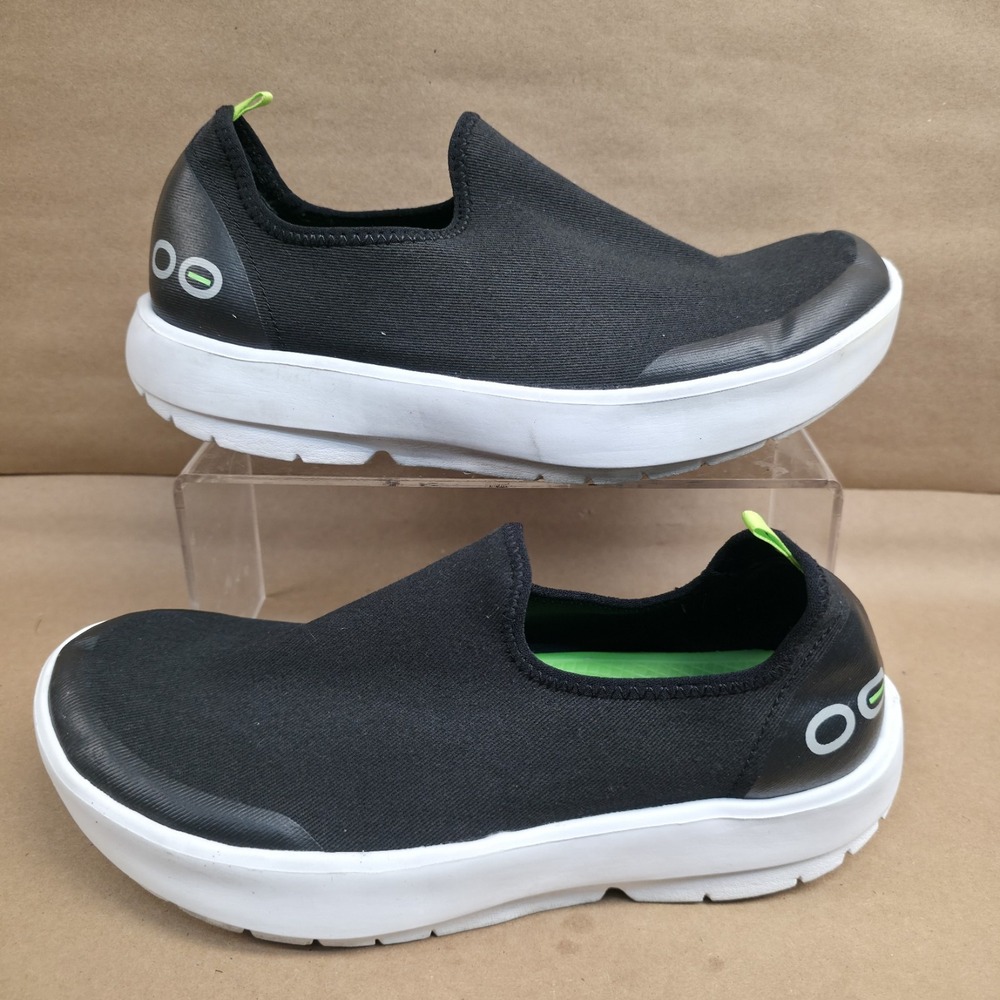 Oofos Oomg Eezee (Sz 9) Shoes Womens Black Slip On Comfort Recovery Sneakers